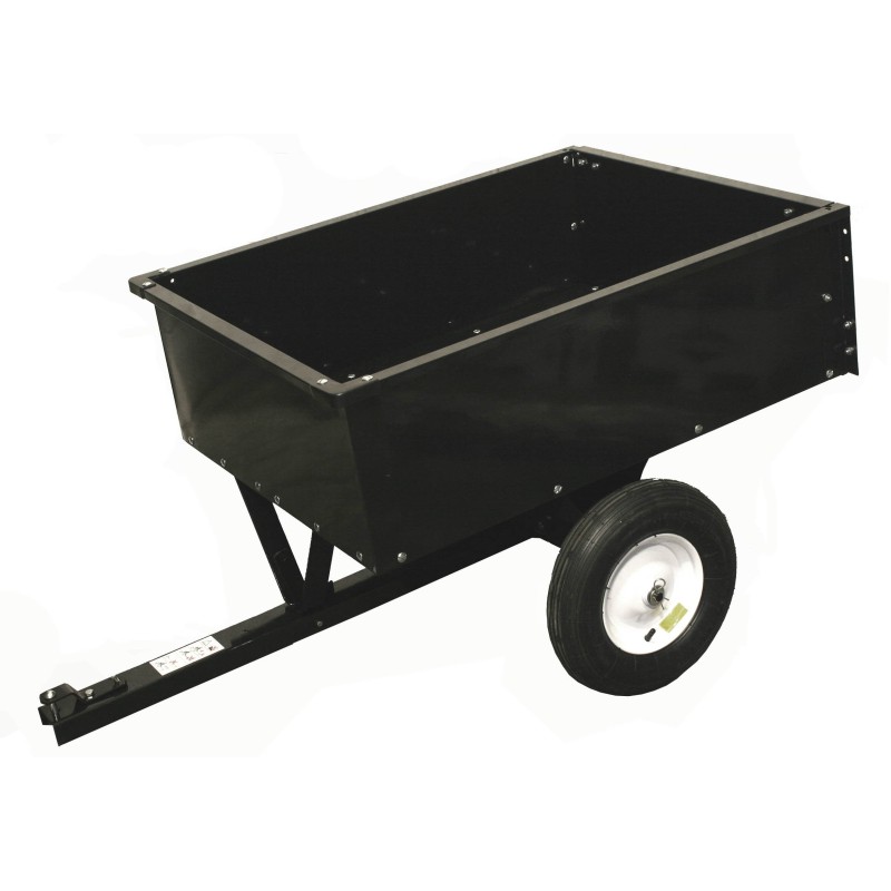 Lawn tractor trolley 122x85x37 cm folding tailgate 551562