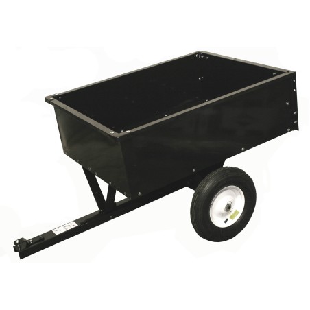 Carro para tractor de césped 122x85x37 cm portón trasero plegable 551562 | Newgardenstore.eu