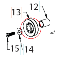 PULEGGIA 532435383 ORIGINALE HUSQVARNA