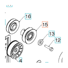 PULEGGIA 532426491 ORIGINALE HUSQVARNA