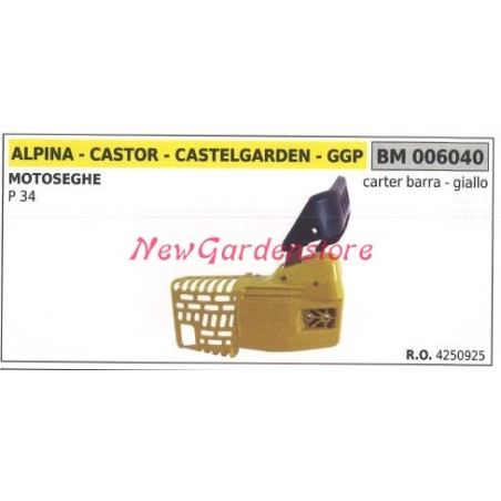 Carter Abdeckung Kettenseite ALPINA Kettensägenmotor P 34 006040 | Newgardenstore.eu