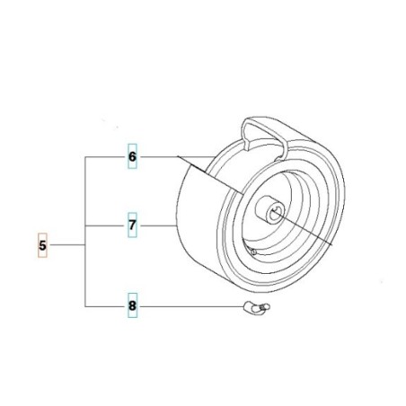ROUE ARRIÈRE COMPLÈTE 525584901 HUSQVARNA ORIGINE | Newgardenstore.eu