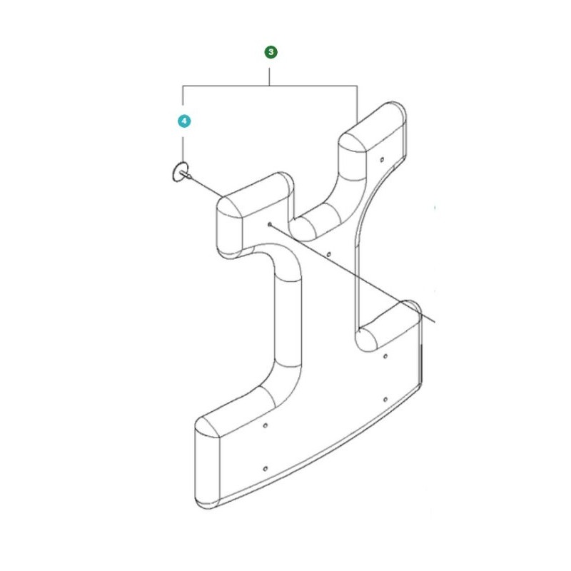 BACKREST 511800501 ORIGINAL HUSQVARNA