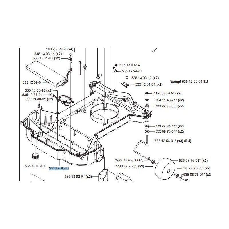 CORPS INFÉRIEUR 584616701 ORIGINAL HUSQVARNA