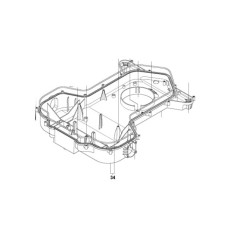 SCOCCA INFERIORE CON GUARNIZIONE 575943902 ORIGINALE HUSQVARNA