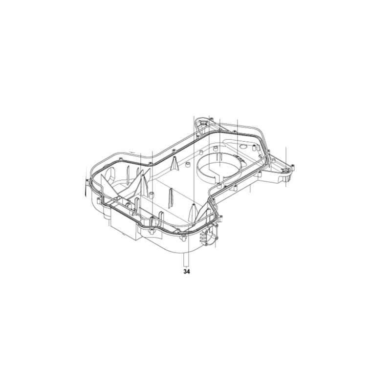 LOWER BODY WITH GASKET 575943902 ORIGINAL HUSQVARNA