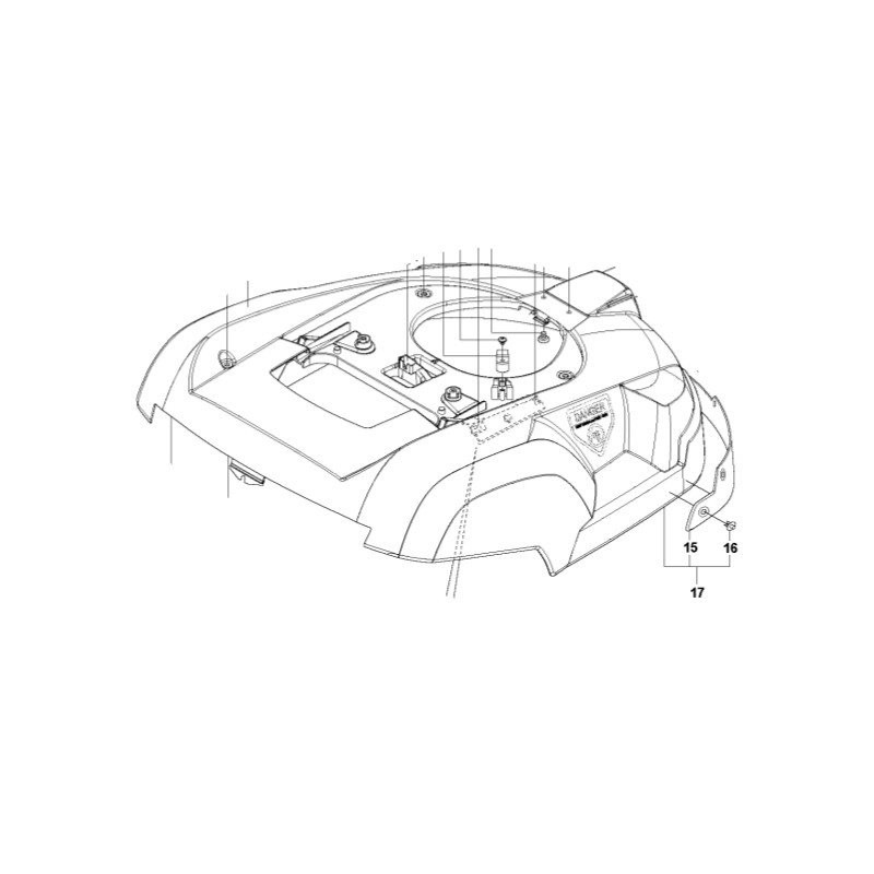 BODY FOR SOLAR HYBRID 510096705 ORIGINAL HUSQVARNA