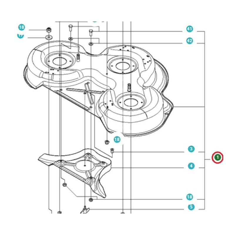 CARROSSERIE PLATE COMBI 94 581237408 ORIGINAL HUSQVARNA