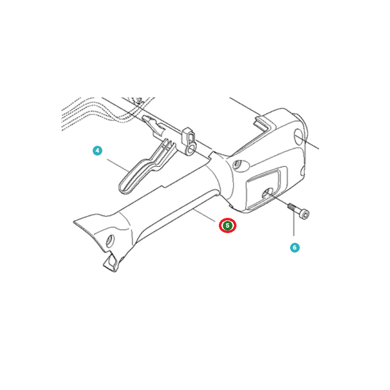 HALBGRIFF RECHTS 577013202 ORIGINAL HUSQVARNA