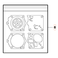 SÉRIE DE DIAPHRAGME ET JOINTS 503597403 ORIGINAL HUSQVARNA