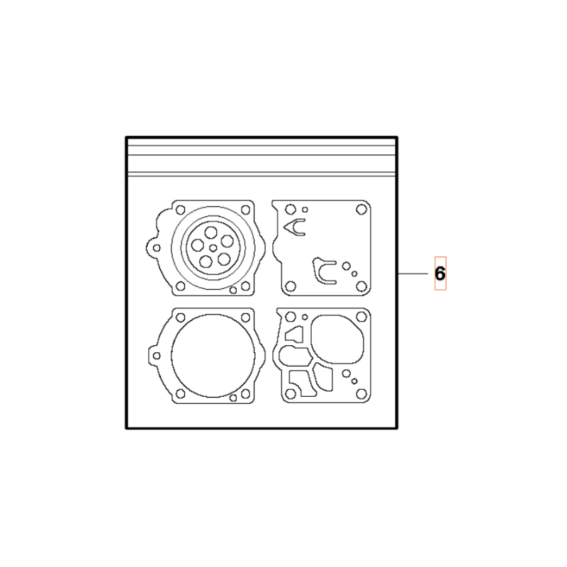 SÉRIE DE DIAPHRAGME ET JOINTS 503597403 ORIGINAL HUSQVARNA