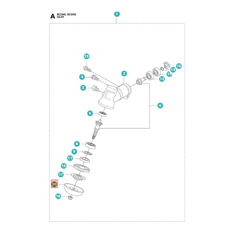 SOTTOCOPPA 587743401 ORIGINALE HUSQVARNA