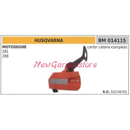 Couvercle de carter de chaîne HUSQVARNA, moteur de tronçonneuse 281 288 014115 | Newgardenstore.eu