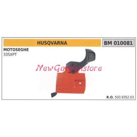 Couvercle de carter de chaîne HUSQVARNA moteur de tronçonneuse 335XPT 010081 | Newgardenstore.eu