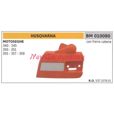 Carter copricatena HUSQVARNA motore motosega 340 345 350 351 355 357 359 010080 | Newgardenstore.eu