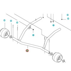 SOPORTE DE RUEDA 522451902 ORIGINAL HUSQVARNA