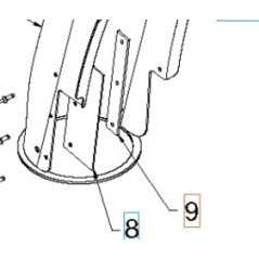 SUPPORTO 532421728 ORIGINALE HUSQVARNA