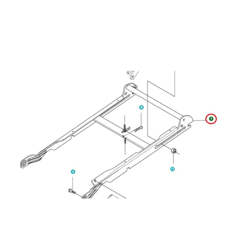 CADRE PORTEUR PLAT 578177402 ORIGINAL HUSQVARNA