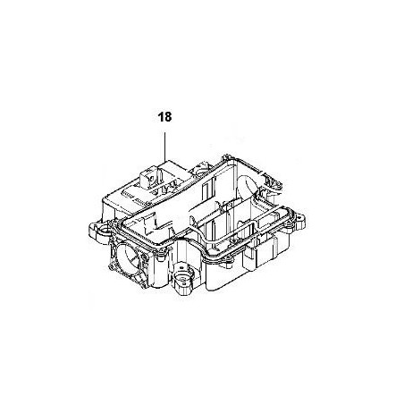 CADRE INFÉRIEUR ARRIÈRE 591484102 ORIGINAL HUSQVARNA | Newgardenstore.eu