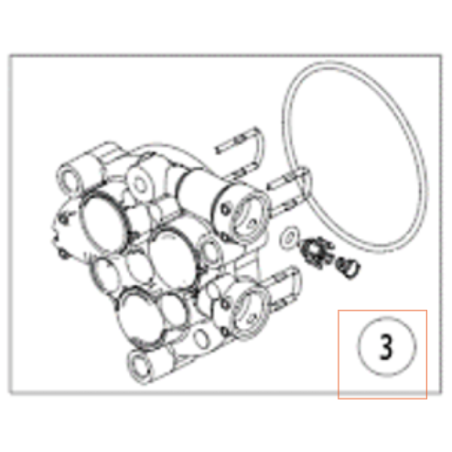 PUMP HEAD 536346301 ORIGINAL HUSQVARNA | Newgardenstore.eu