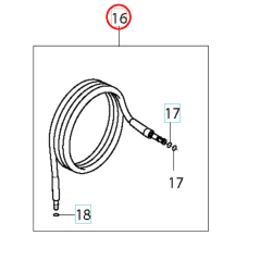 HOSE 13M 592617645 ORIGINAL HUSQVARNA