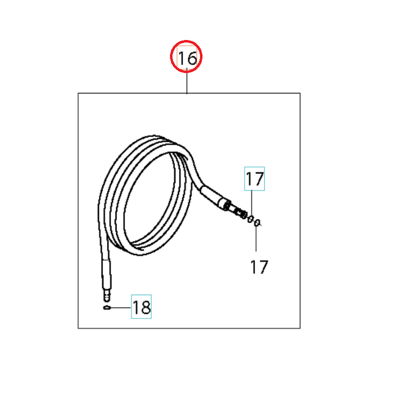 TUBO FLESSIBILE 13M 592617645 ORIGINALE HUSQVARNA