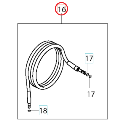 HOSE 13M 592617645 ORIGINAL HUSQVARNA | Newgardenstore.eu