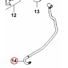 INTERNAL FLEXIBLE HOSE 592617654 ORIGINAL HUSQVARNA