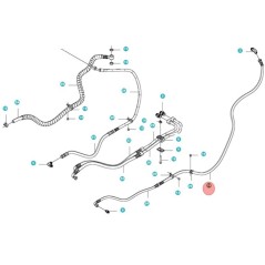 TUYAU HYDRAULIQUE 501087301 ORIGINAL HUSQVARNA