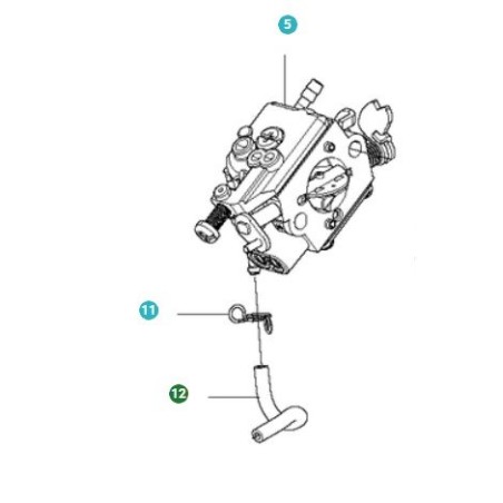 MISCHSCHLAUCH 577533304 ORIGINAL HUSQVARNA | Newgardenstore.eu