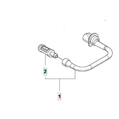 KOMPLETTE ÖLLEITUNG 521579902 ORIGINAL HUSQVARNA | Newgardenstore.eu