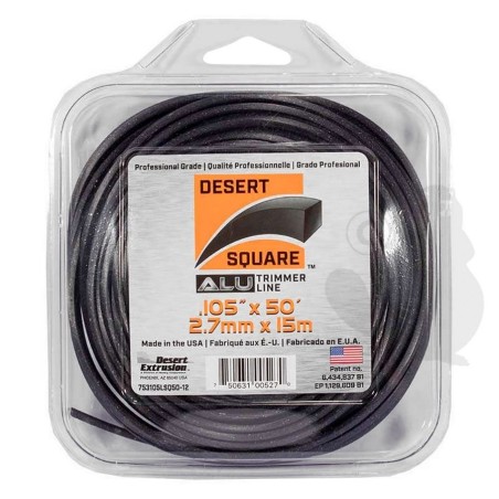 HILO DE CORTE CUADRADO 2,7MM RIF 1513404 COMPATIBLE | Newgardenstore.eu