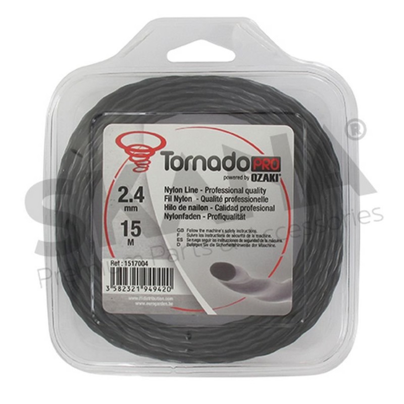 HILO DE RECORTADORA TRENZADO 2,4MM RIF 1517004 COMPATIBLE OZAKI TORNADO