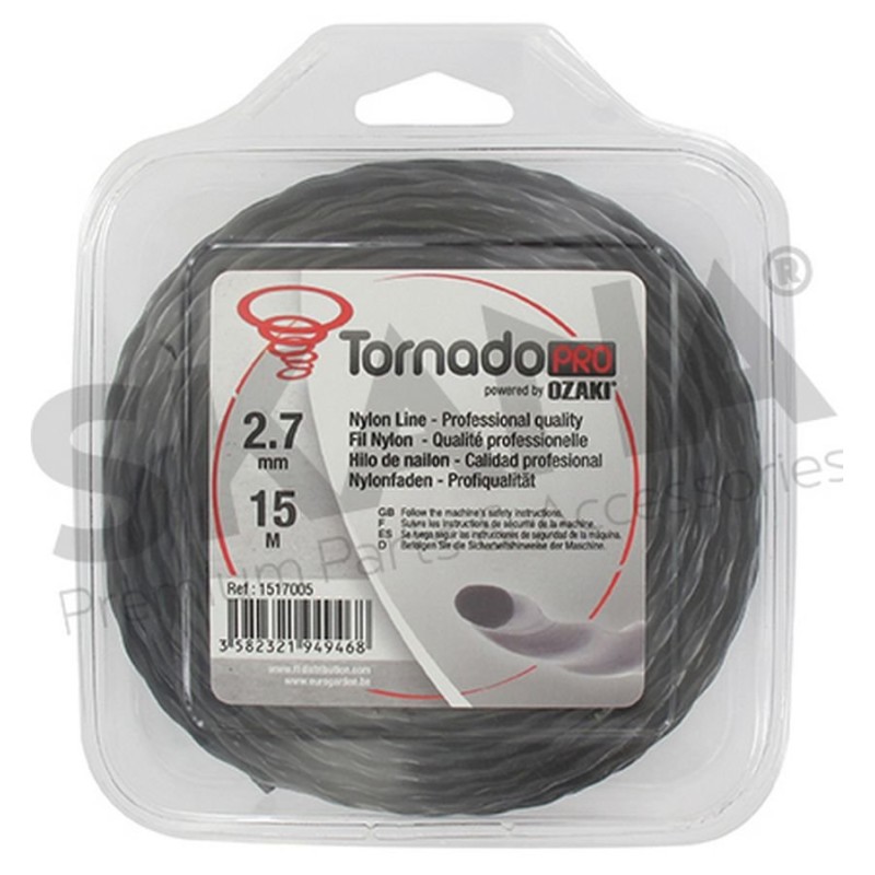 TRIMMER LINE TWISTED 2,7MM RIF 1517005 COMPATIBLE OZAKI TORNADO