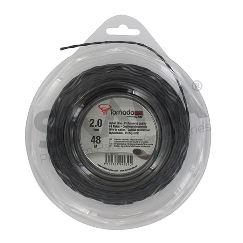 TRIMMER LINE TWISTED 2,0MM RIF 1517013 COMPATIBLE OZAKI TORNADO