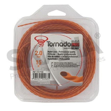 HILO DE RECORTADORA TRENZADO 2,0MM RIF 1517103 COMPATIBLE TORNADO | Newgardenstore.eu