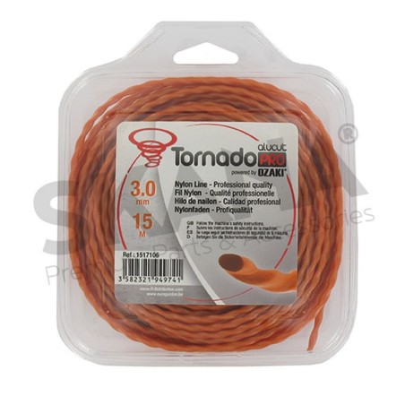 HILO DE RECORTADORA TRENZADO 3,0MM RIF 1517106 COMPATIBLE TORNADO | Newgardenstore.eu
