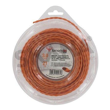 HILO DE RECORTADORA TRENZADO 3,0MM RIF 1517116 COMPATIBLE TORNADO | Newgardenstore.eu
