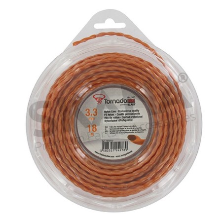HILO DE RECORTADORA TRENZADO 3,3MM RIF 1517117 COMPATIBLE TORNADO | Newgardenstore.eu