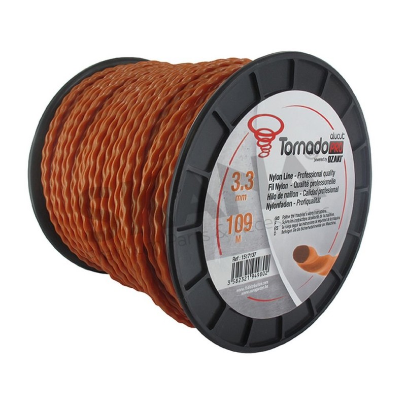 SPOOL TRIMMER LINE 3,3MM RIF 1517137 KOMPATIBEL TORNADO