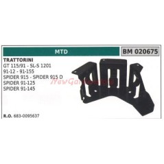 Cubierta de correa Carter para tractor cortacésped GT 115/91 MTD 020675