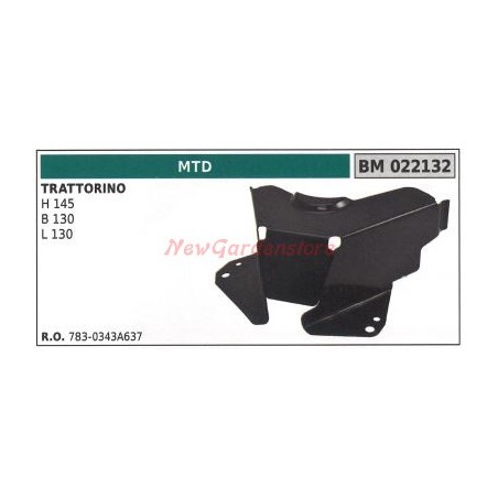 Cubierta de correa Carter para tractor cortacésped H145 B130 L130 MTD 022132 | Newgardenstore.eu