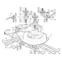 Moyeu à ressort ORIGINALE STIGA tracteur tondeuse 1228H 1430M 124487998/0 | Newgardenstore.eu