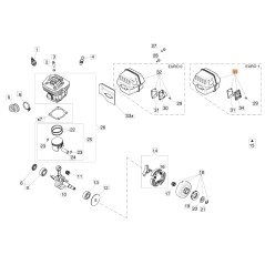 Marmite euro 1 ORIGINAL OLEOMAC pour tronçonneuse GS 650 50250158AR