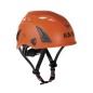 Orange safety helmet forestry work KASK EN397 adjustable