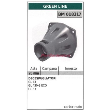 Kupplungsgehäuse GREENLINE Bürstenmäher GL 43 430-s eco 018317 | Newgardenstore.eu