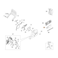 Barra 46 cm ORIGINALE OLEOMAC per motosega GS 650 - GS 651 50250106R