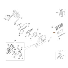 Stange 51 cm ORIGINAL OLEOMAC für Kettensäge GS 650 - GS 651 50250107R | Newgardenstore.eu