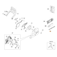 Cadena de paso 3/8 72 eslabones ORIGINAL OLEOMAC sierra GS 650 - GS 651 30629002C