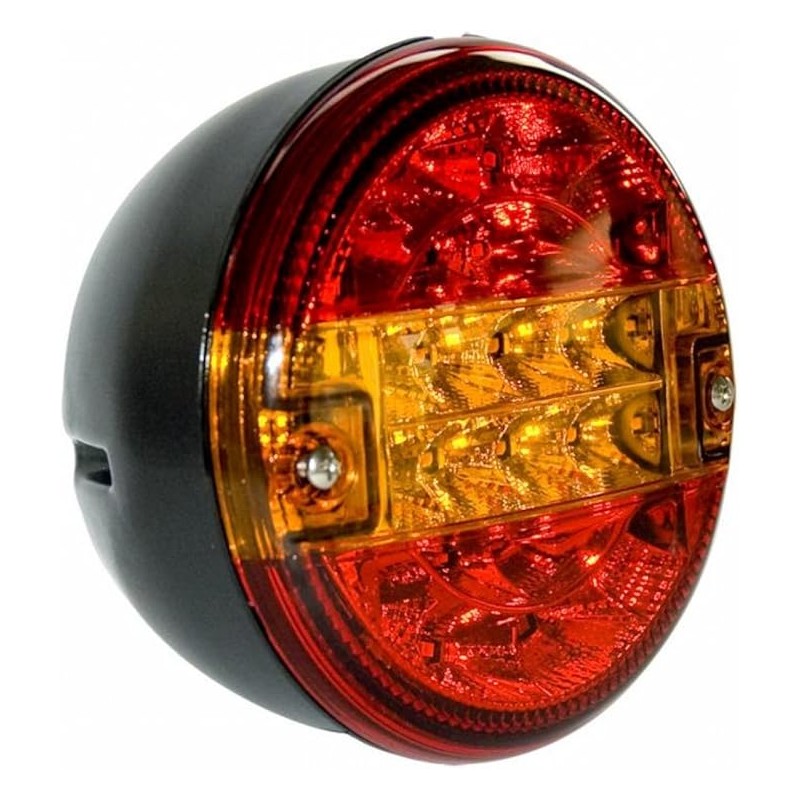 Rücklicht rund rechts led 3 Lichter Durchmesser 140mm Traktor Arbeitsmaschine